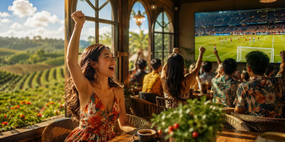 Người dùng tại Buôn Ma Thuột kiểm tra giao dịch nạp tiền xsqbinh bên ly cà phê