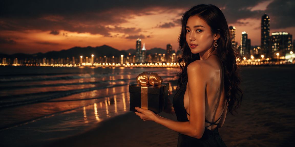 Người dùng tại bãi biển Đà Nẵng tìm hiểu điều kiện khuyến mãi casino xsqbinh trên điện thoại